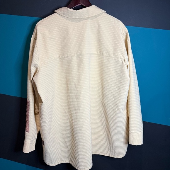 Lululemon Grid Fleece Hiking Overshirt Prosecco / Pink Clay size 18 - Picture 8 of 14